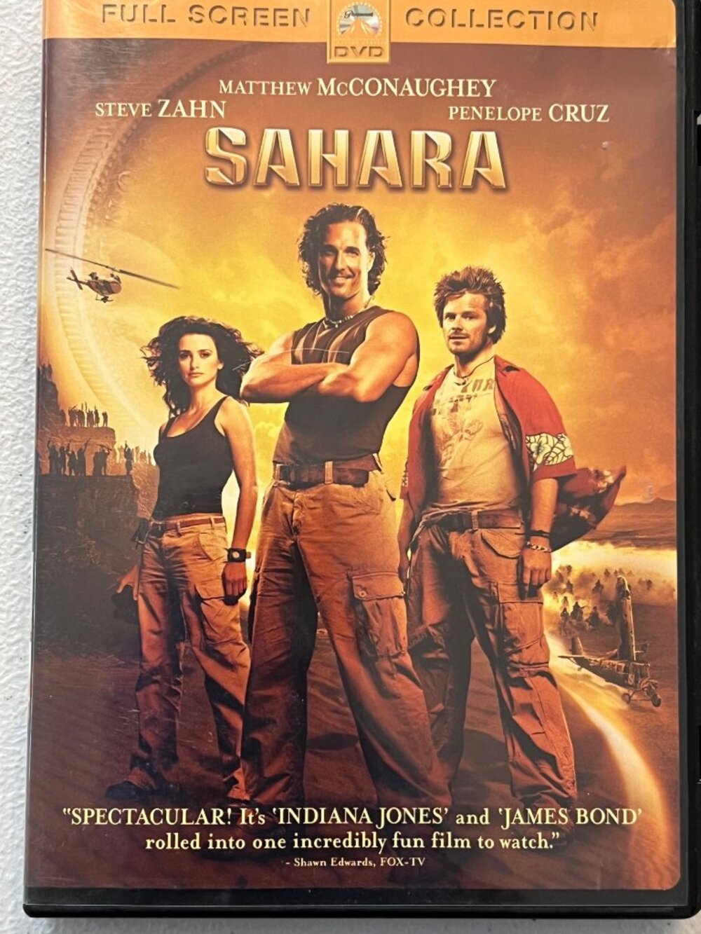 Sahara 2005 DVD Full Screen Edition Matthew McConaughey Penélope Cruz Pre-Owned